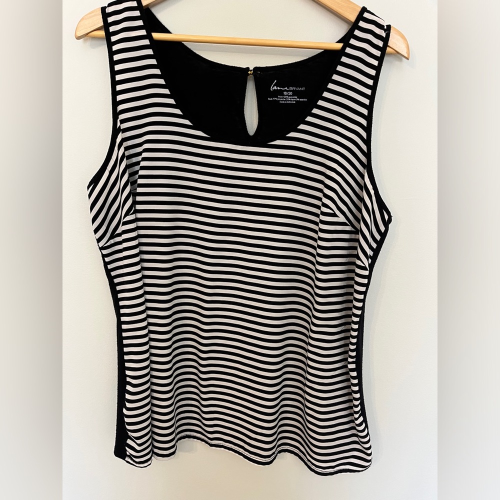 Lane Bryant 18/20 striped black and white